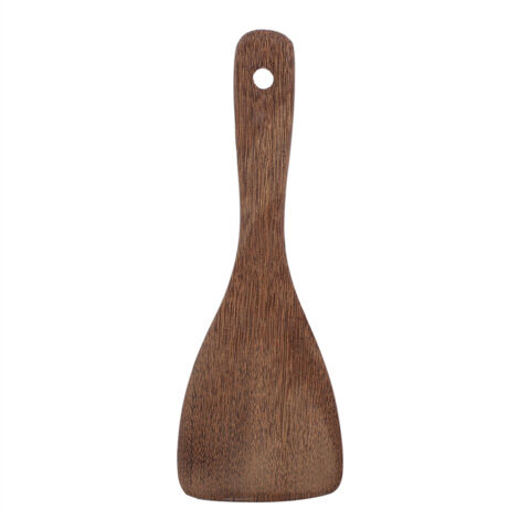 Spatule en bois, outil de cuisine, ustensile, spatule à riz frit (semi-circulaire) (1/5)
