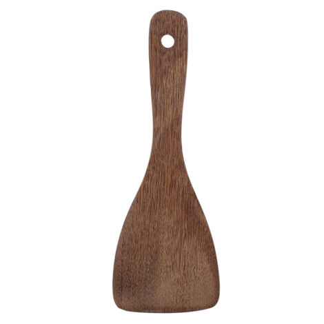 Spatule en bois, outil de cuisine, ustensiles pour retourner le riz frit (en biais). (1/5)