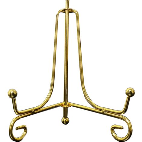 Présentoir à assiettes en quatre parties - plaqué or - 15 cm - Présentoir à assiettes en quatre parties - plaqué or - 15 cm (1/5)