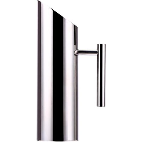 Carafe à Eau Inox 2L - Acier Inoxydable - Finition Miroir - Poignée Ergonomique - Maison Restaurant Bar - Argent (1/5)