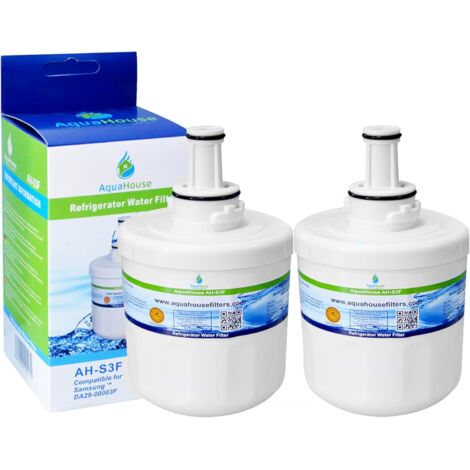 Filtre à eau - 2 unités - Compatible Samsung DA29-00003F - Réduction chlore - Réfrigérateur Aqua-Pure Plus (1/2)