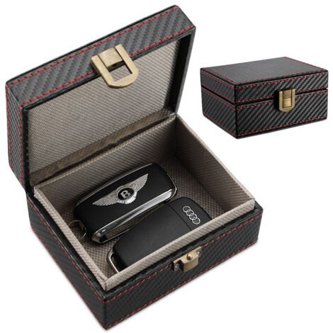 Boîtier de protection contre les signaux des clés de voiture, pochette de protection en cuir Faraday contre les signaux RFID, sans clé (1/5)