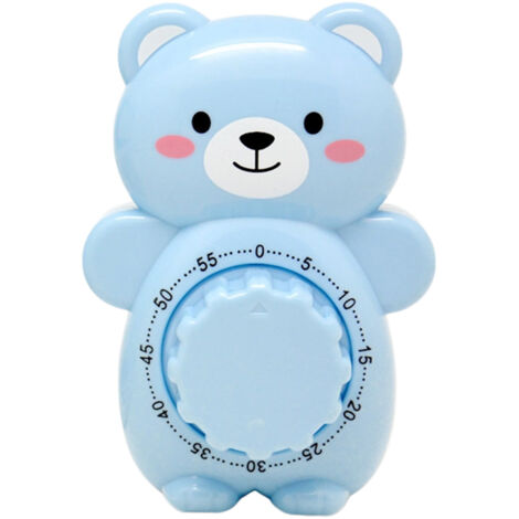 Minuteur de cuisine mécanique 60 minutes en forme d'ourson mignon, avec alarme et volume sonore élevé. (1/5)