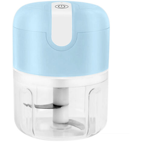Mini coupe-ail électrique, hachoir électrique portable rechargeable USB 250 ml, mini robot culinaire sans fil (1/5)