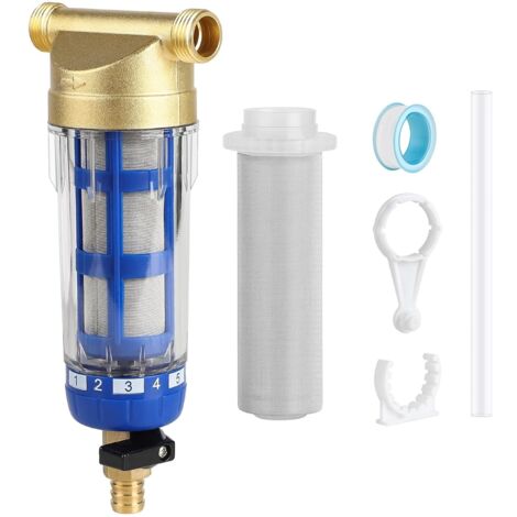 Préfiltre Eau Sédiments - 1 Pièce - Acier Inoxydable 316L - Filtration 40µm - Pour Puits Et Réseau - 1/2 Pouces (1/5)