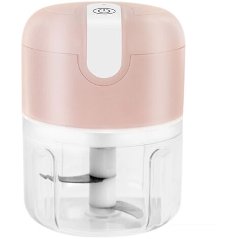 Mini coupe-ail électrique, hachoir électrique portable rechargeable USB 250 ml, mini robot culinaire sans fil (1/5)