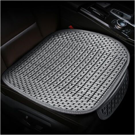 Coussin De Siège Auto - Lot De 2 - Soie De Glace - Respirant Et Antidérapant - Universel Voiture SUV Camion - 49x49cm Gris