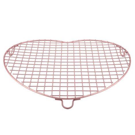 Grille de refroidissement en forme de cœur pour gâteaux, biscuits, tartes et ustensiles de cuisine (1/5)