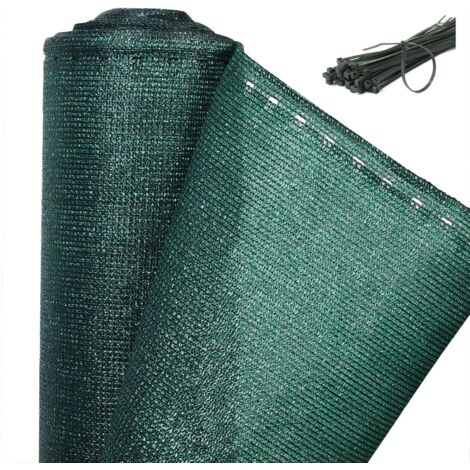 Brise Vue - 1 Pièce - PEHD 150g/m² - Protection Vent et Visuelle - Balcon Jardin Terrasse - Vert 1,2x10m (1/5)