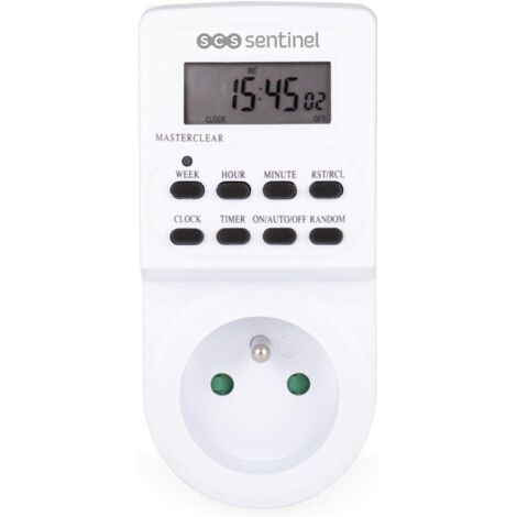 Prise Programmable - 1 Unité - Plastique - 10 Programmes Hebdo - Intérieur - 230V 16A (1/5)