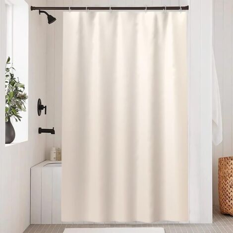 Rideau De Douche - 1 Pièce - Polyester - Imperméable Et Anti Moisissure - Salle De Bain - Gris Dégradé 120x180cm (1/5)