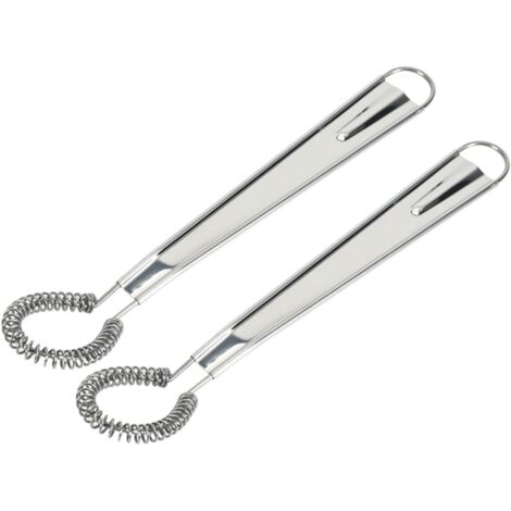 Fouet Cuisine - Lot de 2 - Acier Inoxydable - Design Spirale Ergonomique - Pâtisserie et Mélange - Mini Taille (1/5)