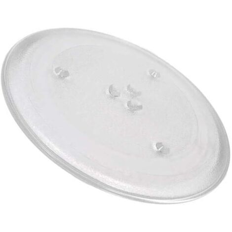 Plateau tournant micro-ondes - 1 unité - Verre trempé - Rotation 360° - Universel 25,5 cm (1/5)