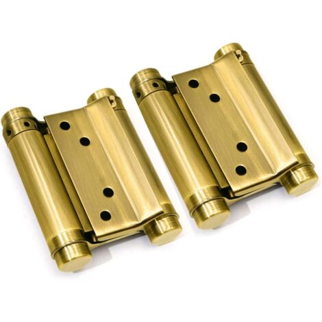 Charnière Double Action - 1 Pièce - Acier Inoxydable - Fermeture Automatique - Porte Saloon Café - 7,6cm (1/4)