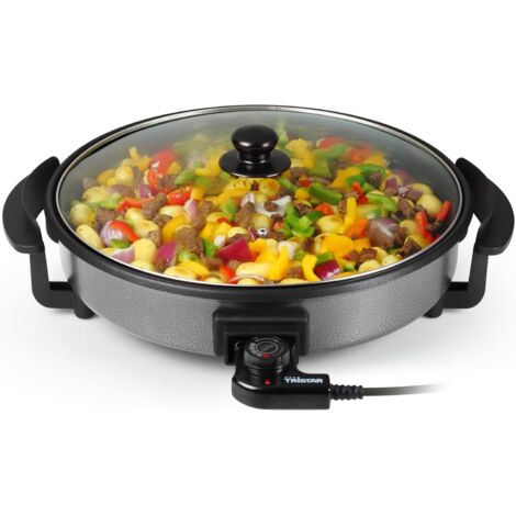Poêle Électrique - 1 Unité - Antiadhésif - Chauffage Rapide 280°C - Cuisine Et Camping - 40 cm