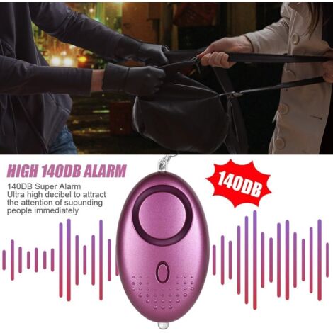 Alarme Personnelle - Lot de 3 - Plastique ABS - 140dB avec LED - Sécurité Enfant Femme Senior - Porte-clés Compact (1/5)