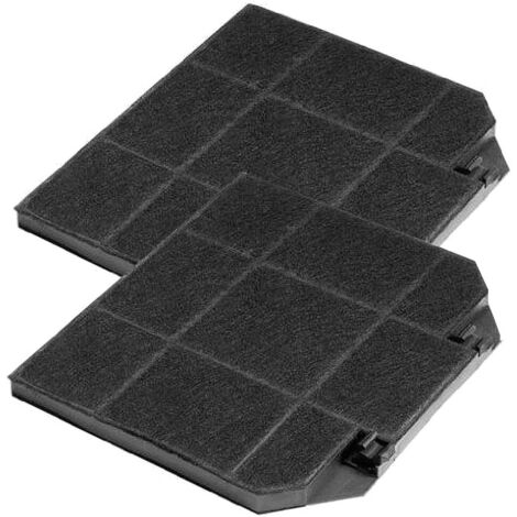 Filtre Charbon Actif - Lot de 2 - Rectangulaire - Anti-Odeurs - Pour Hotte Franke Faber - 26,5x23,5cm (1/2)