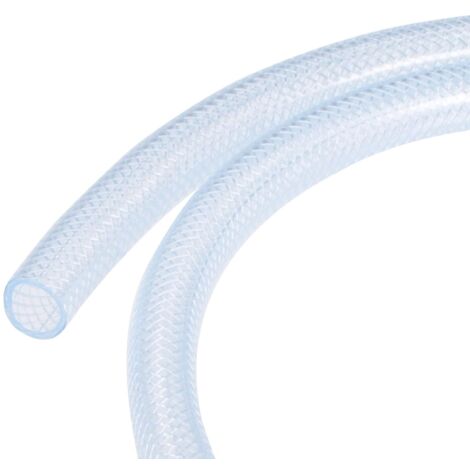 Tuyau PVC Tressé - 1 Mètre - Transparent - Diamètre 12mm - Haute Pression 0,5 MPa - Irrigation Jardin