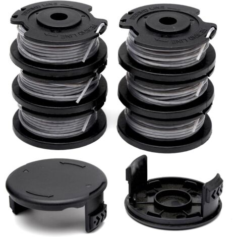 Bobine Fil Nylon - 6 Pièces - ABS - Compatible Bosch ART - 1,65mm 4,9m - Jardinage (1/5)