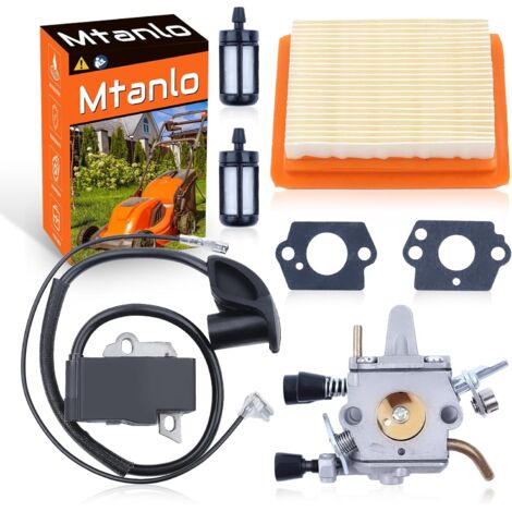 Kit Carburateur Bobine Pour Stihl FS120 FS200 FS250 FS300 FS350 - Pièces Rechange Débroussailleuse (1/5)