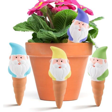Cône d'arrosage - Lot de 4 - Terre rouge - Formes animales - Irrigation automatique - Pour plantes en pot et jardin (1/5)