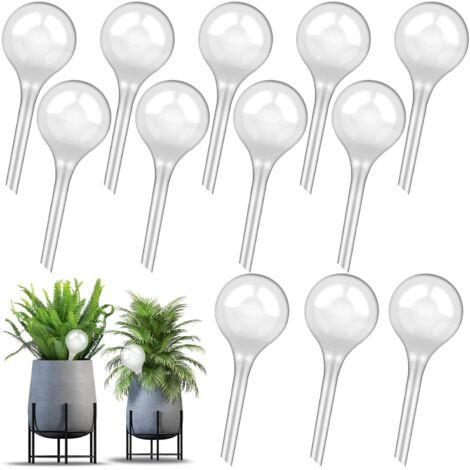 Boules Irrigation - 12 Pièces - PVC Transparent - Arrosage Goutte À Goutte - Plantes Intérieur Extérieur - 13x5 Cm (1/5)