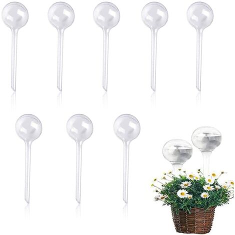 Boules d'Irrigation - 8 Pièces - PVC Transparent - Arrosage Goutte à Goutte - Plantes Intérieur Extérieur (1/5)