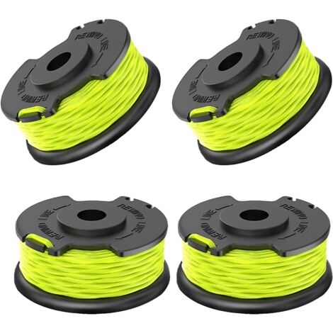 Bobine Fil Coupe-bordure - 4 Pièces - Nylon Et ABS - Compatible Ryobi RAC143 - Pour RLT36B33 Et RY36LT3A-0 - 2mm 6,1m (1/5)