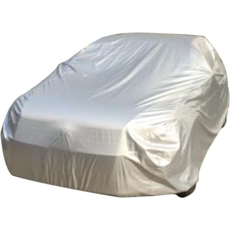 Housse De Voiture Universelle - 1 Pièce - Oxford 150D - Imperméable Et Anti-UV - Protection Extérieure - 406x165x120cm Argent (1/2)