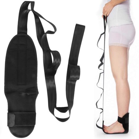 Sangle d'étirement du pied pour le sport, ceinture d'étirement des ligaments, sangle pour pied tombant avec boucle, ceinture d'entraînement pour l'étirement des ligaments, sangle de yoga, ceinture d'é (1/5)