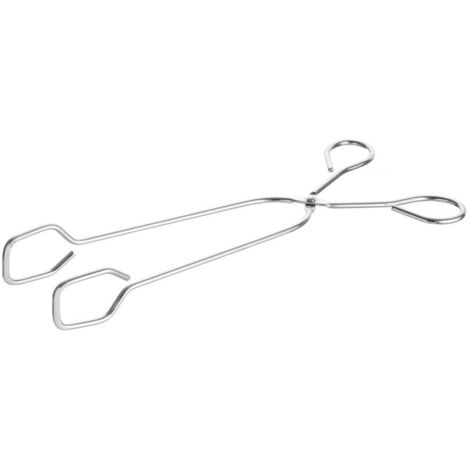Pince De - 1 Pièce - Acier Inoxydable - Courbée Pour Saisie Précise - Cuisine Et Barbecue - 300mm (1/2)