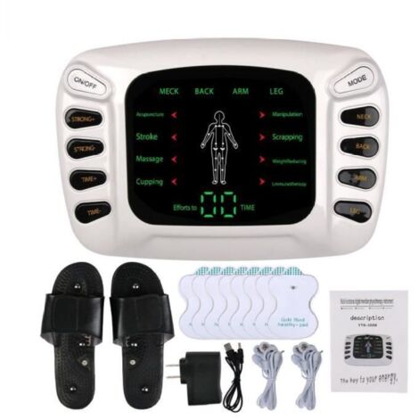 Stimulateur Musculaire Or Masseur électrique Physiothérapie à Impulsion Tens EMS Thérapie D'acupuncture Corporel Amincissant