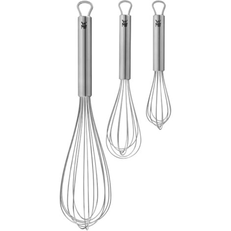Fouet De Cuisine - Lot De 3 - Acier Inoxydable - Résistant Et Hygiénique - Pour Crèmes Et Sauces - 15, 20 Et 30 Cm (1/5)