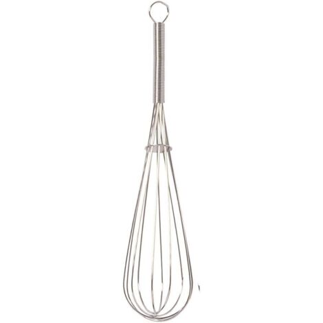 Fouet à ballon - 1 pièce - Acier inoxydable - Mélange et fouettage - Cuisine et pâtisserie - 20,5 cm (1/3)
