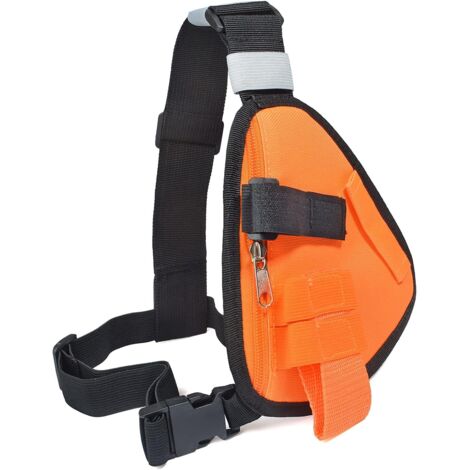 Étui De Poitrine Universel - 1 Pièce - Nylon Robuste - Support Talkie-walkie Et Accessoires - Randonnée Travail Sécurité - Noir (1/5)