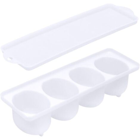 Boîte À Œufs Marinés - 1 Unité - Polypropylène - Rangement Réfrigérateur - Cuisine Maison - Blanc 24,4x7,4x6cm (1/5)