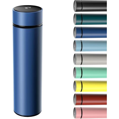 Bouteille Isotherme - 1 Unité - Acier Inoxydable - Affichage Température LED - Voyage Bureau Sport - 500ML (1/5)