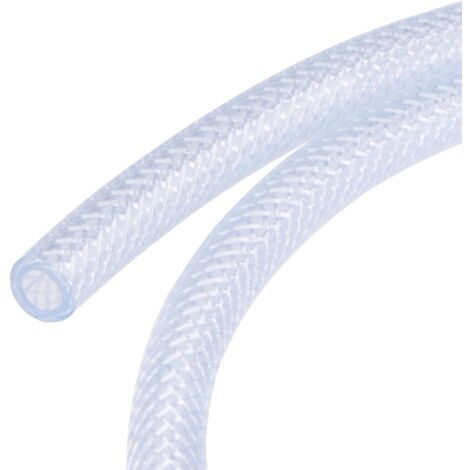 Tuyau PVC Tressé - 1 Mètre - Transparent - 6mm Diamètre Intérieur - Haute Pression 0,8 MPa - Arrosage Jardin