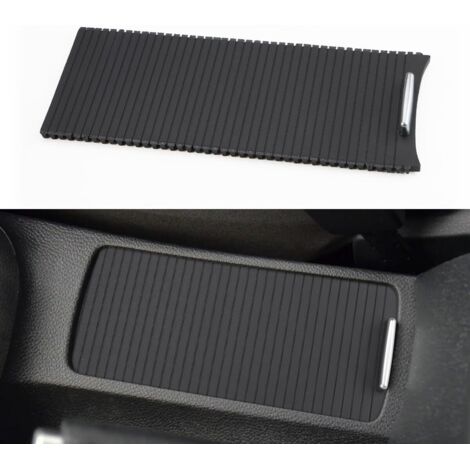 Couvercle Porte-gobelet Coulissant - 1 Pièce - ABS Noir - Remplacement Console Centrale - Golf 6 Sagitar Scirocco (1/5)