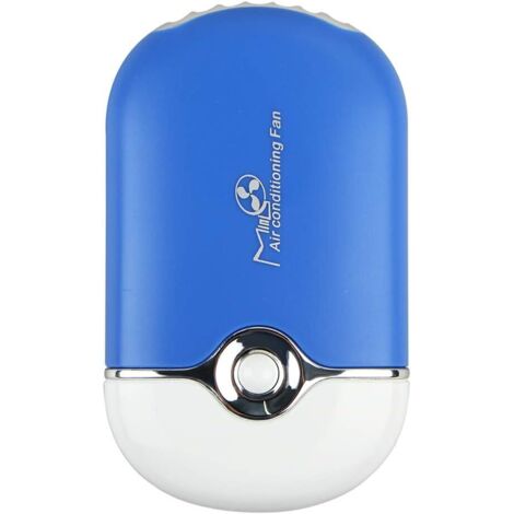 Mini Ventilateur USB - 1 Unité - Bleu - Fonction Brumisation - Pour Extension De Cils - 12x7x3cm (1/5)
