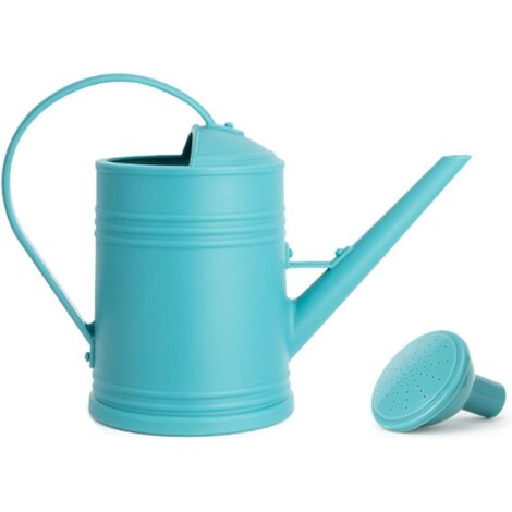 Arrosoir - 1 unité - Plastique - Avec douchette amovible - Pour intérieur et extérieur - Bleu - 2 litres (1/5)