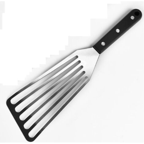 Spatule À Fente En Acier Inoxydable - 1 Pièce - Poignée PP - Pour Cuisson De Poisson Et Viande - Barbecue Et Cuisine - 32 Cm (1/5)