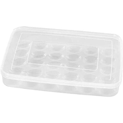 Boîte À Œufs - 30 Œufs - Plastique PP - Couvercle Transparent - Réfrigérateur Et Extérieur - 34,5x26x4cm (1/5)