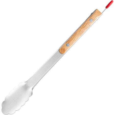 Pinces de cuisine en acier inoxydable - Pinces métalliques pour la cuisson et le gril, avec une poignée antidérapante et résistante à la chaleur en acier inoxydable. (1/5)