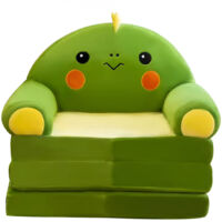 2-in-1 Flip-Out Toddler Chair & Mini Sofa for Kids 1-4 Years Cute, Comfy, Compatible with KidsRooms