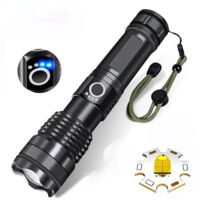 Lampe torche LED rechargeable ultra-puissante de 12 000 000 lumens Lampe torche LED rechargeable ultra-puissante de 12 000 000 lumens