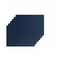 Sets de table lavables, sets de table faciles à nettoyer, sets de table en cuir, résistants à la chaleur et double face. Lot de 4 sets de table en similicuir avec sous-verres, sous-verres antidérapant