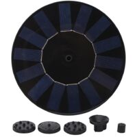 Pompe solaire extérieure 7V pour fontaine, idéale pour décorer les petits bassins de jardin et les étangs à oiseaux.