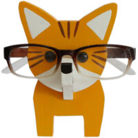 Montures de lunettes en bois en forme d'animaux, présentoirs à lunettes de soleil, décorations pour table de chevet/maison/bureau, cadeaux de Noël, de Nouvel An et d'affaires, convenant aux hommes et