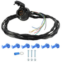 Faisceau Attelage Remorque - Prise 7 plots 12V Femelle - Pré Câblé 2m - Fils 7x0.5mm² - pour Remorques et Machines agricoles